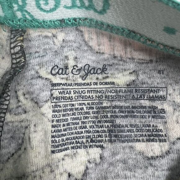 Pajama Bundle 4T Carter's & Cuddl Duds 2 Piece Sets (3 Sets) Christmas Dinosaur - Picture 11 of 16